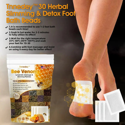 🎉Bee Venom Lymphatic Drainage & Slimming Foot Patches 🌿👣 (10 Patches)😍